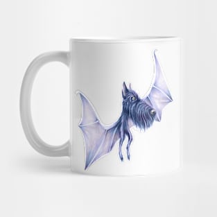 Purple Scottish Terrier dog bat Mug